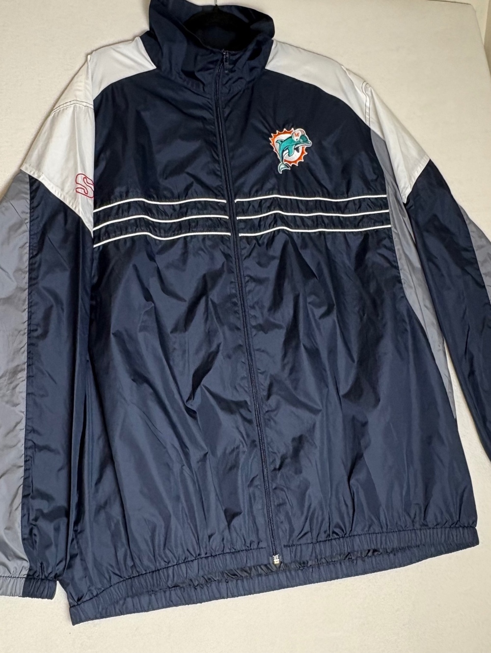 NFL Miami Dolphins Vintage Windbreaker Jacket XXL